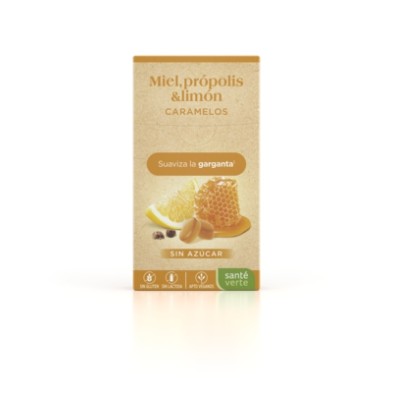 Santé Verte Caramelos Miel, Própolis y Limón 35g