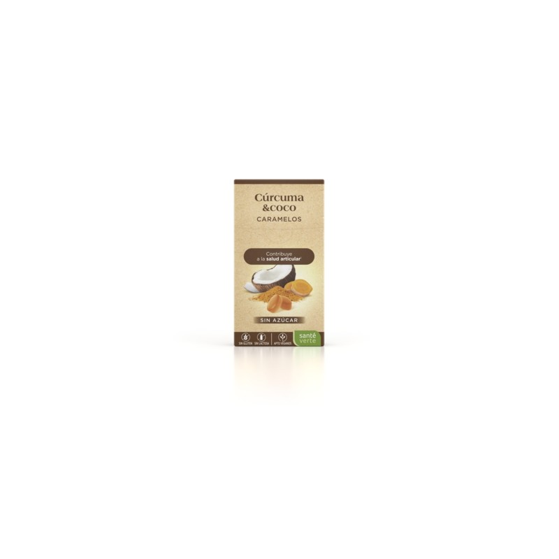 Santé Verte Caramelos Cúrcuma y Coco 35g