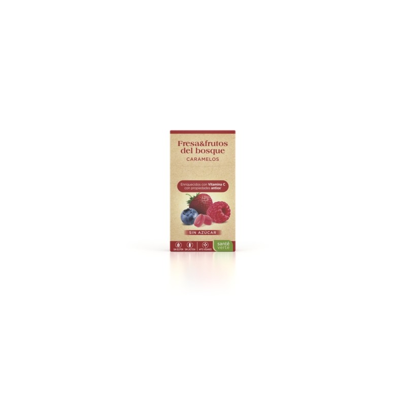 Santé Verte Caramelos Fresa y Frutos del Bosque 35g