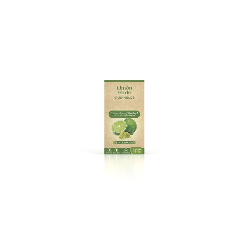 Santé Verte Caramelos Limón Verde 35g