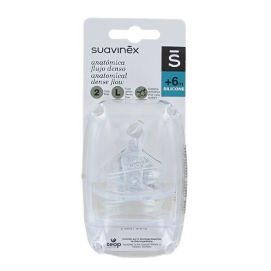 Suavinex Tetina Anatómica Silicona Flujo L 2 unidades