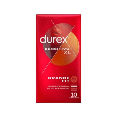 Durex Sensitivo XL 10 unidades frente