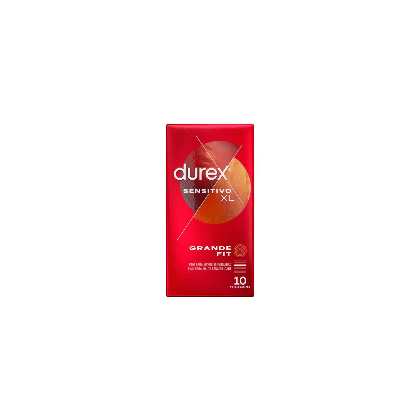 Durex Sensitivo XL 10 unidades frente