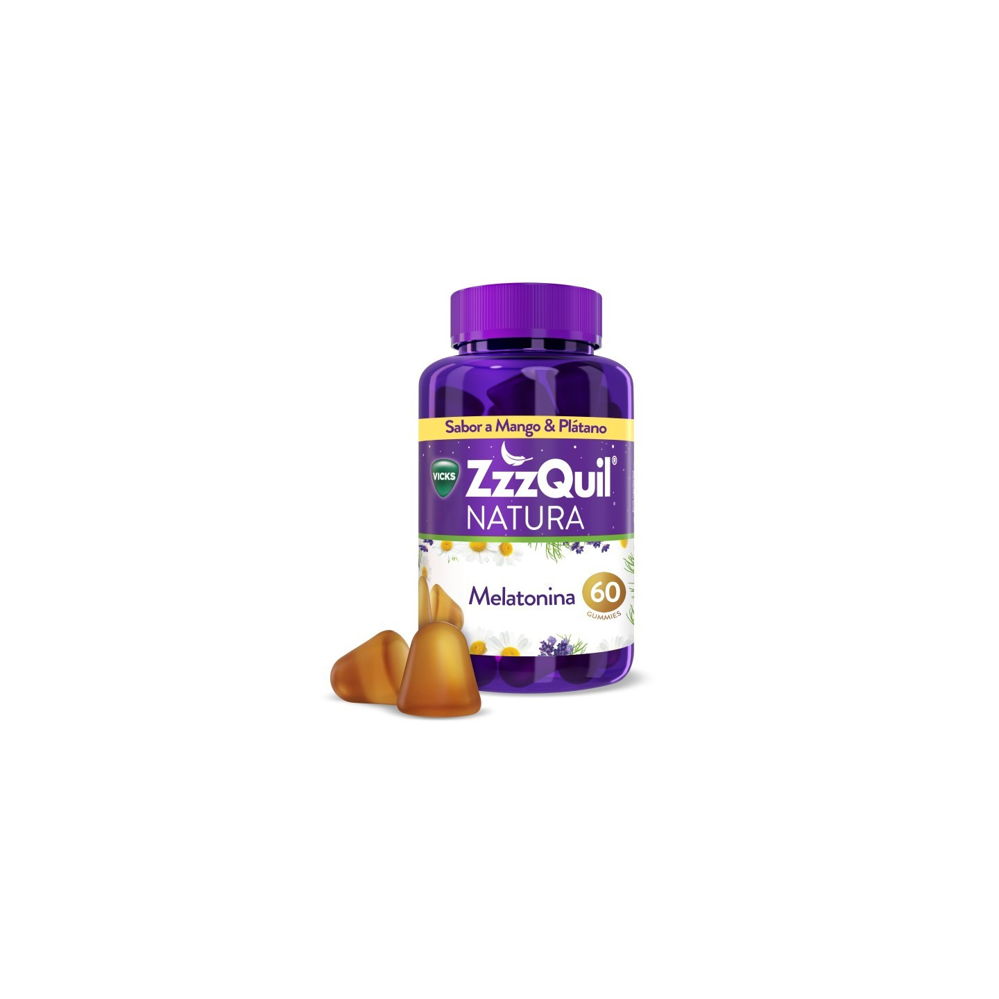 ZzzQuil Mango y Plátano 60 gummies