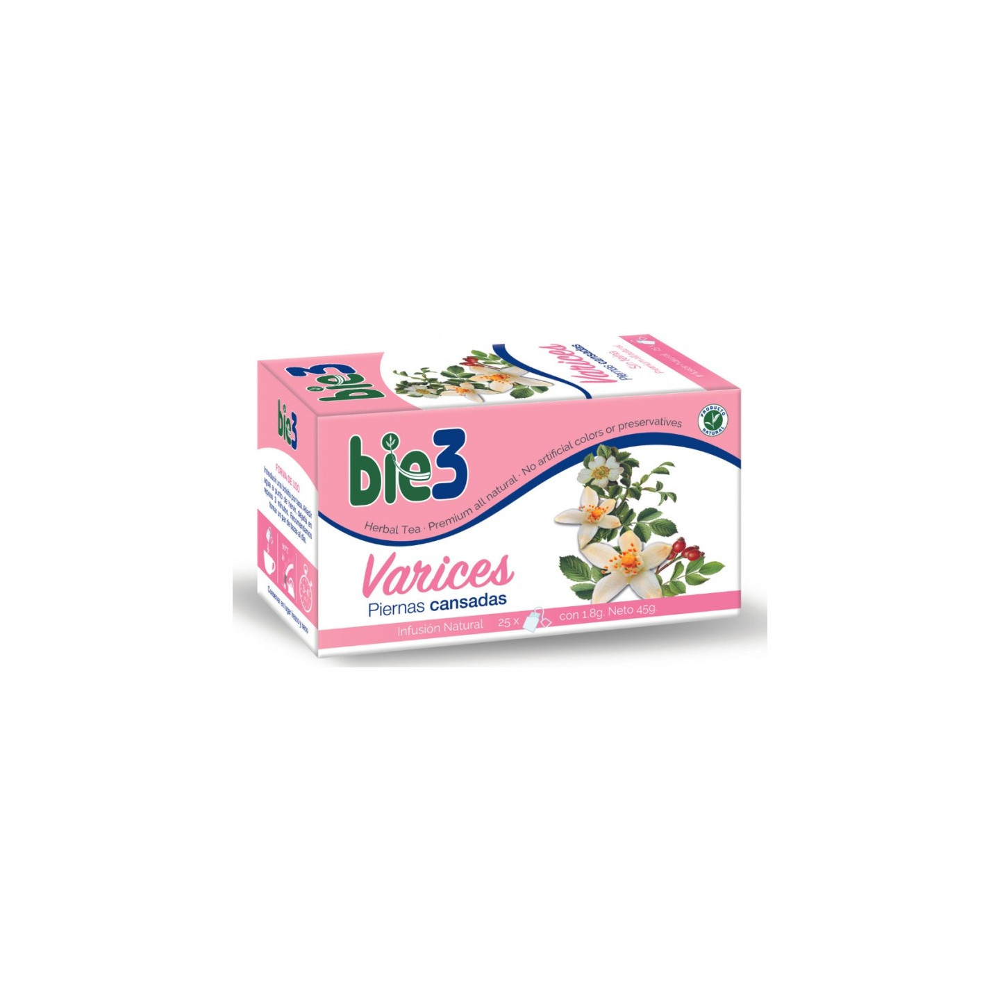 Bio3 Varices Piernas Cansadas 25 bolsitas