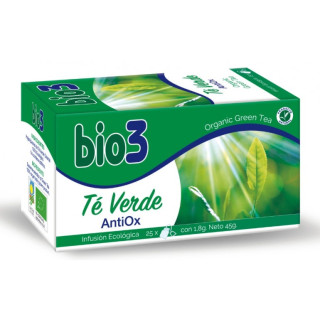 Bio3 Té Verde 25 bolsitas - Infusiones de Té Verde | STG Farma