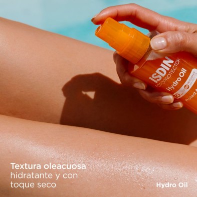 Isdin Hydro Oil SPF30 200 ml textura