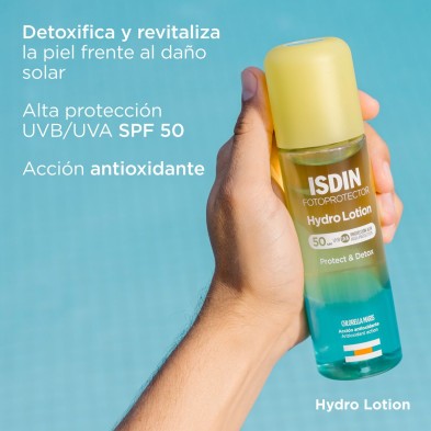 Isdin Hydrolotion SPF50+ 200 ml beneficios