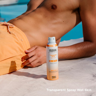Isdin Transparent Spray Wet Skin SPF50 250 ml - Protectores solares corporales | STG Farma