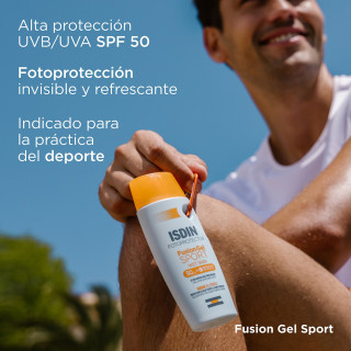 Isdin Fusion Gel Sport SPF50 100 ml - Protectores solares corporales | STG Farma