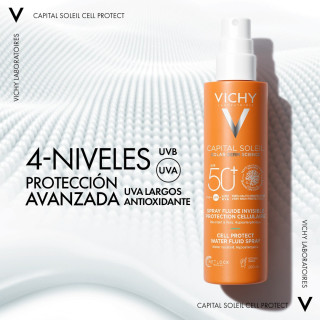 Vichy Capital Soleil Spray Fluido Invisible SPF 50+ 200 ml - Solares | STG Farma