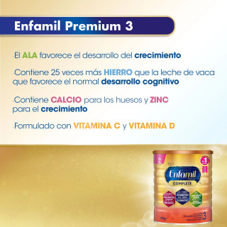 Enfamil 3 Premium 800 gramos - Leches de continuación | STG Farma