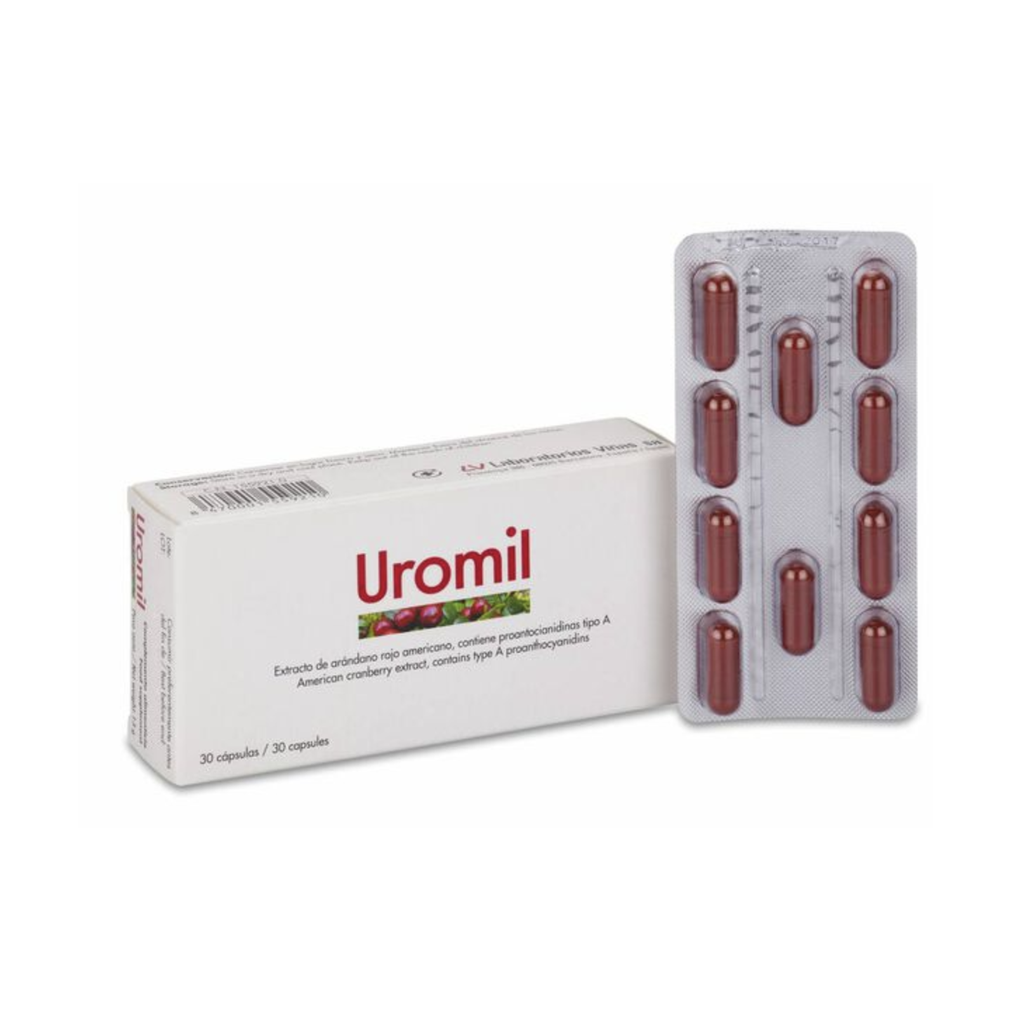 Uromil 30 cápsulas