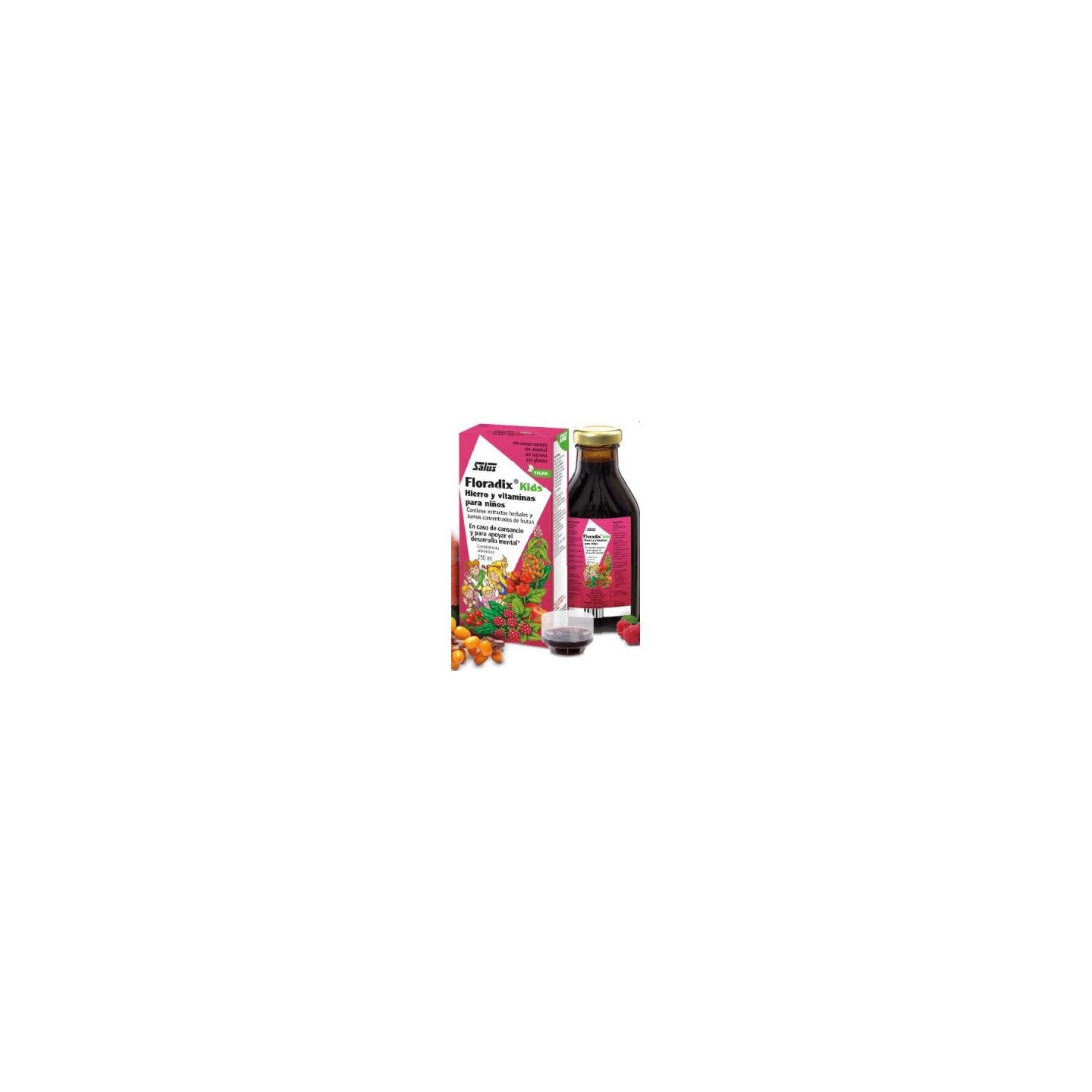 Floradix kids 250 ml sabor frambuesa