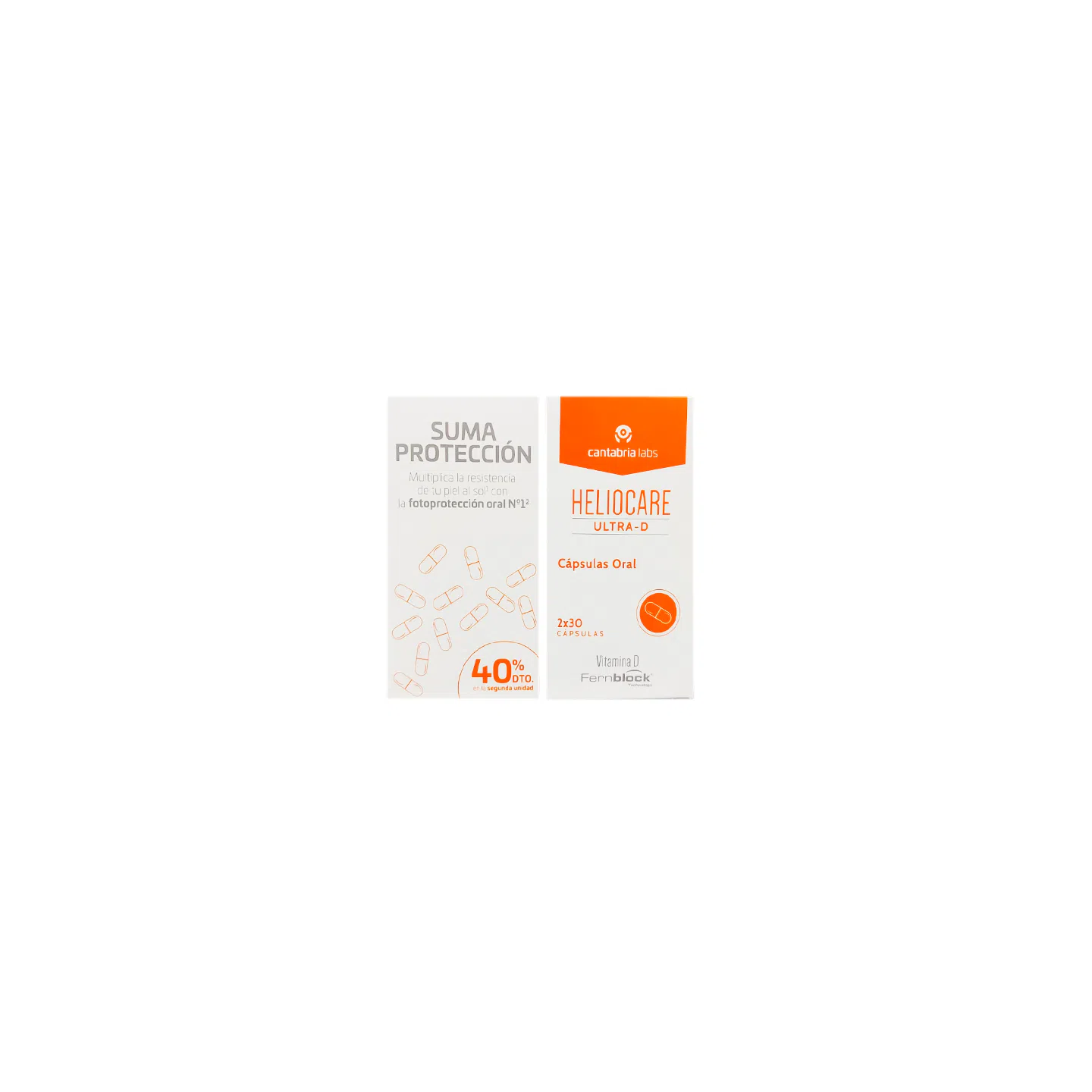 Heliocare Ultra D Duplo 2x30 cápsulas. ¡Envío 24h!