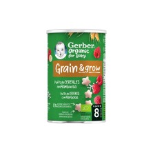 Gerber Puffs Trigo y Arroz con Frambuesa Orgánico 35g