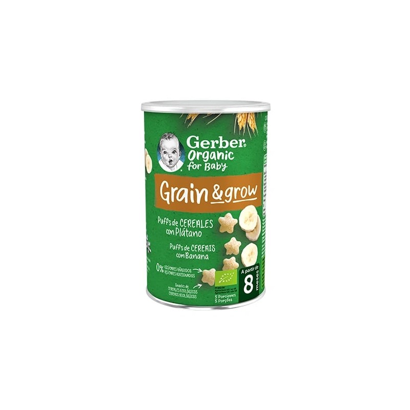 Gerber Organic Nutripuffs Plátano 35g