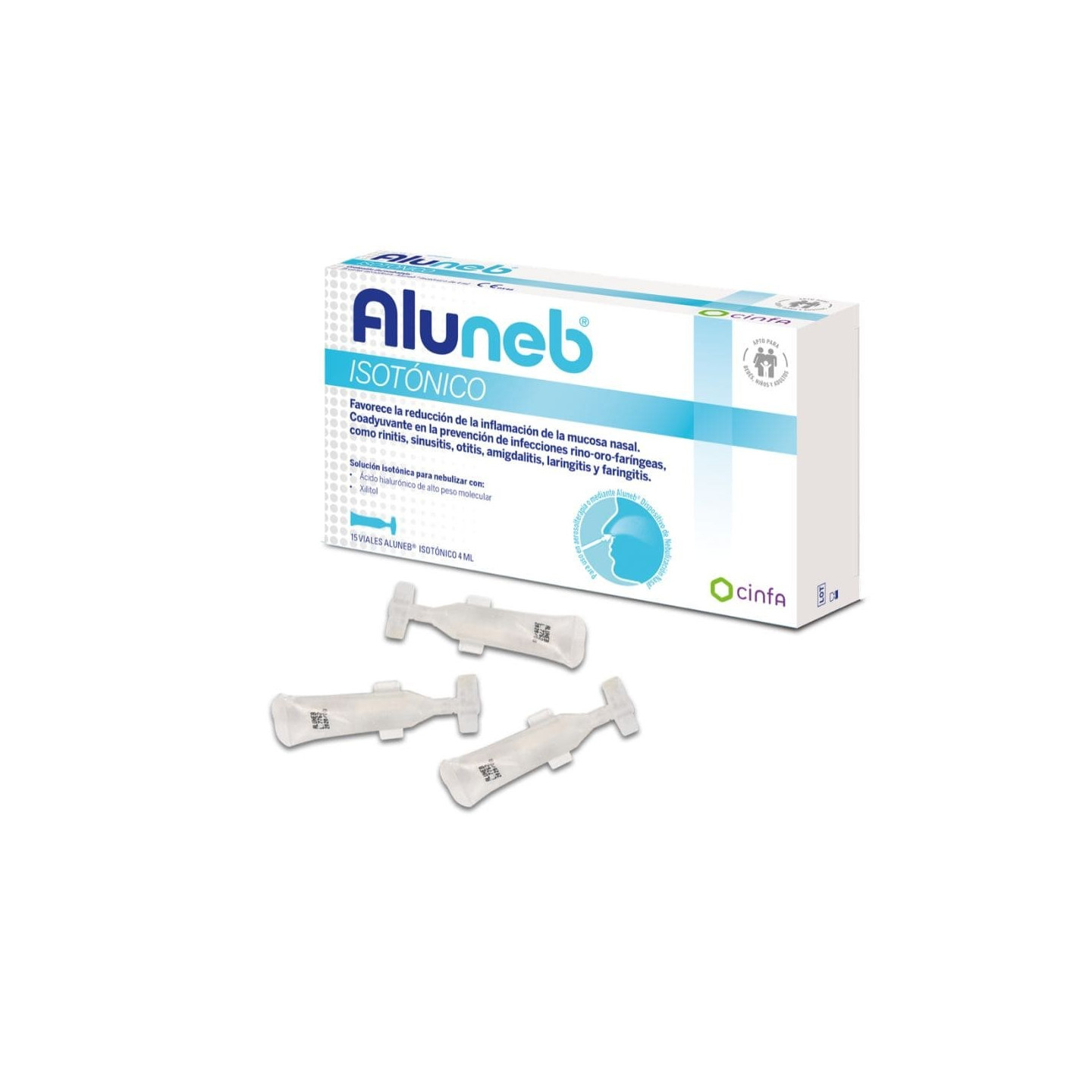 Aluneb Nasal Isotónico 15 viales 4 ml