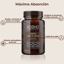 Kobho Ácido Alfa Lipoico 60 cápsulas absorción