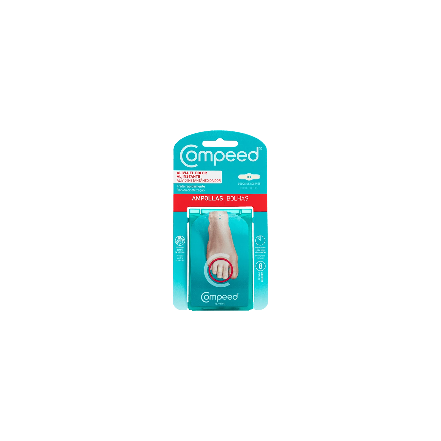 Compeed Ampollas Dedos de los Pies 8 unidades - Tiritas y apósitos | STG Farma