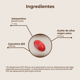 Kobho Astaxantina + CoQ10 60 cápsulas - Coenzima Q10 | STG Farma