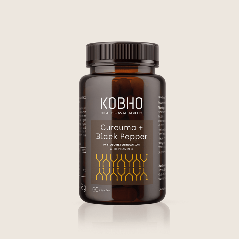 Kobho Cúrcuma + Pimienta Negra 60 cápsulas