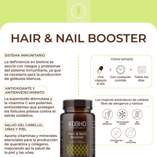 Kobho Hair & Nail Booster 60 cápsulas - Pelo y uñas | STG Farma