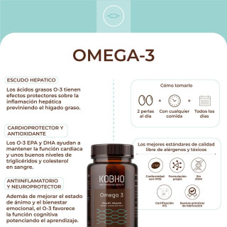 Kobho Omega 3 60 cápsulas - Omega 3 | STG Farma
