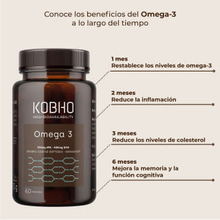 Kobho Omega 3 60 cápsulas - Omega 3 | STG Farma