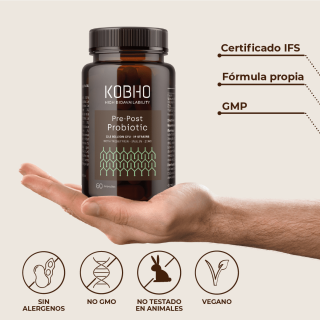Kobho Pre Post Probiótico 60 cápsulas - Probióticos | STG Farma