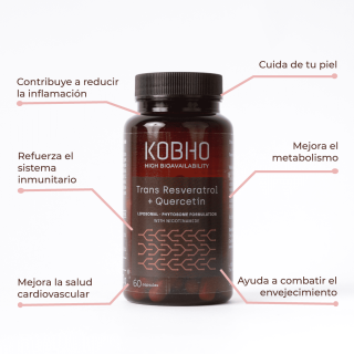 Kobho Trans Resveratrol + Quercetina 60 cápsulas - Resveratrol | STG Farma