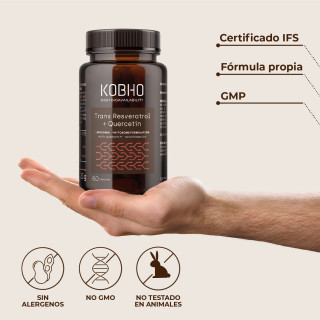 Kobho Trans Resveratrol + Quercetina 60 cápsulas - Resveratrol | STG Farma