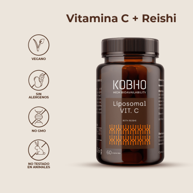 Kobho Vitamina C Reishi 60 Cápsulas