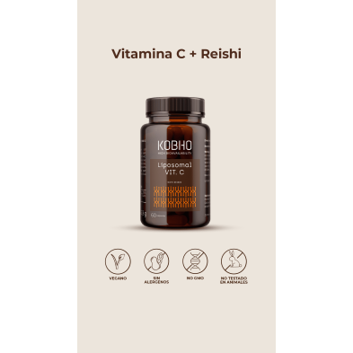 Kobho Vitamina C Reishi 60 Cápsulas