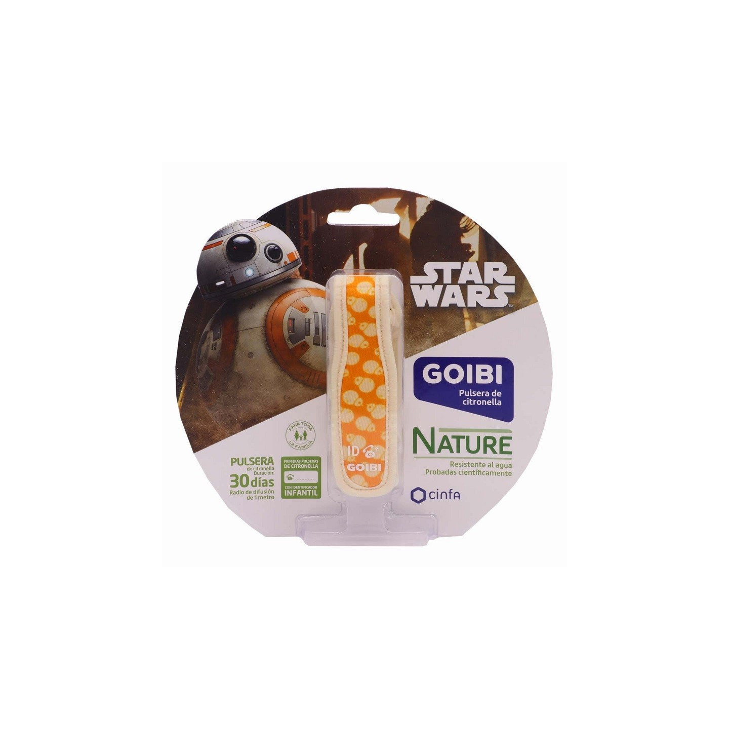 Goibi Pulsera de Citronela Nature Star Wars Naranja
