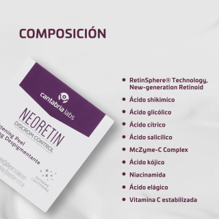 Neoretin Discrom Control Peeling Despigmentante 6 discos - Mascarillas y ampollas faciales | STG Farma