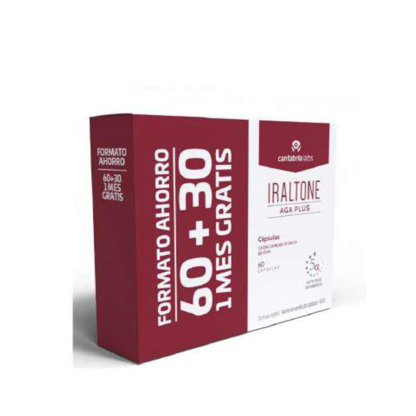 Pack Ahorro Iraltone AGA Plus 60 cápsulas + 30 cápsulas