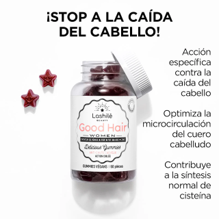 Lashilé Good Hair Women 60 gominolas - Pelo y uñas | STG Farma