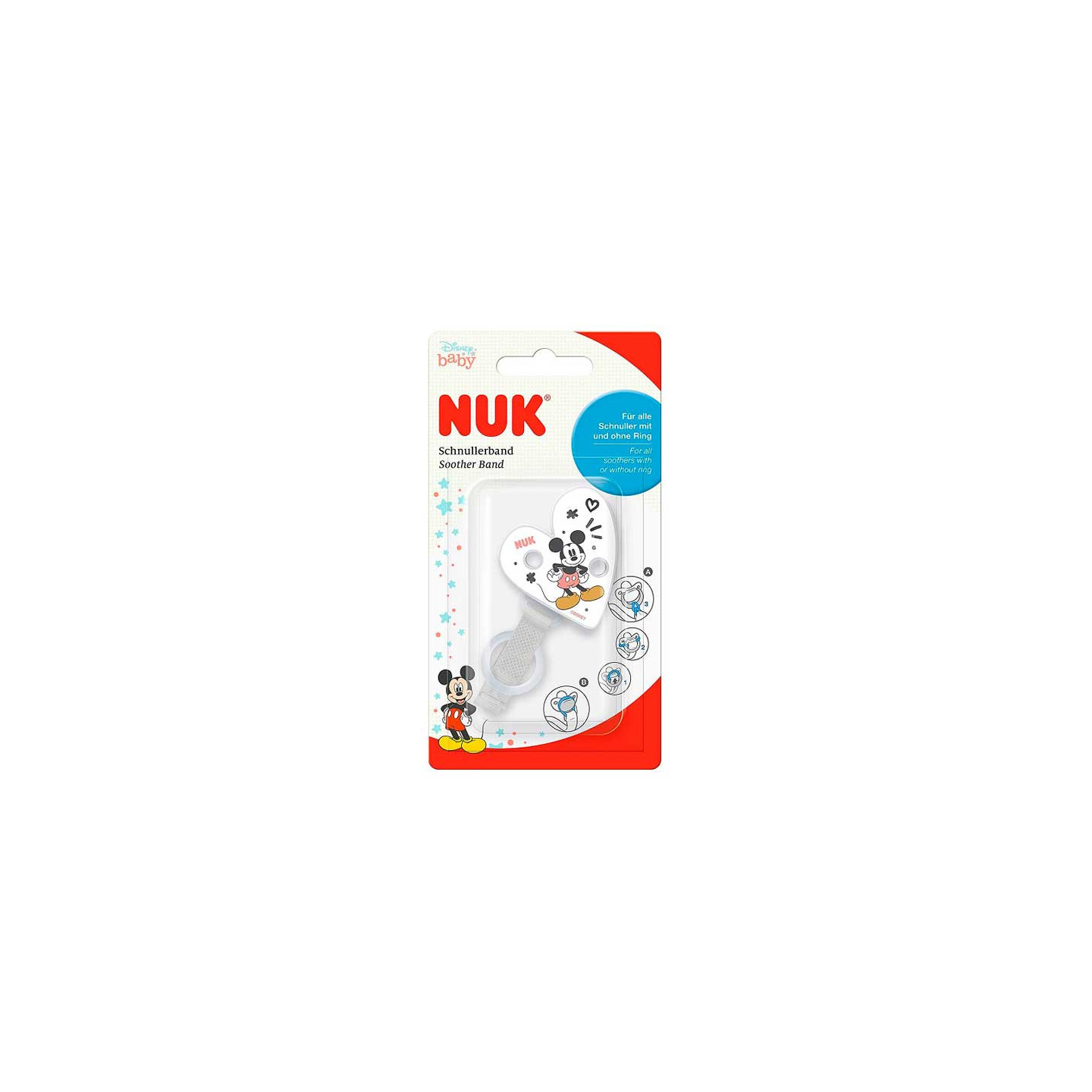 Nuk Cadenita Sujetachupete Disney - Accesorios para Bebés | STG Farma