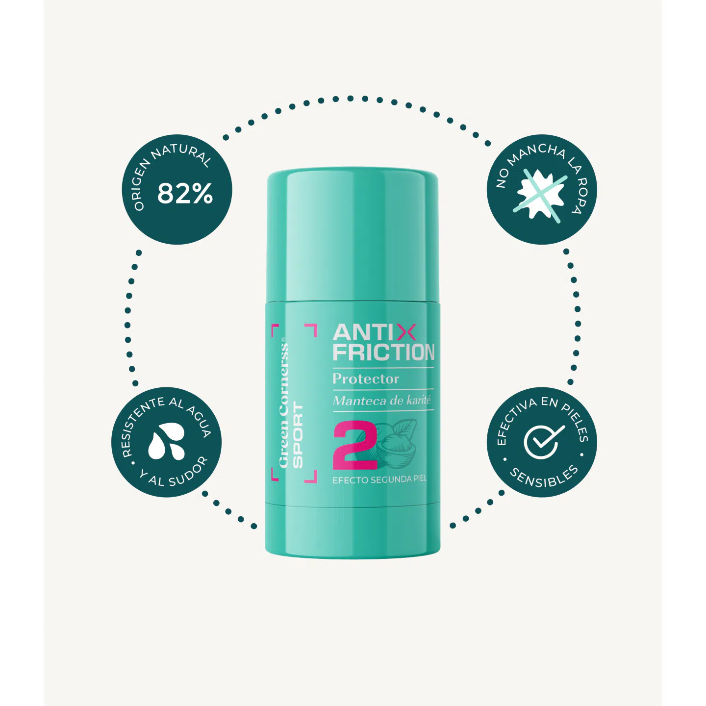 Green Cornerss Stick Anti Rozaduras con Manteca de Karité 50 ml