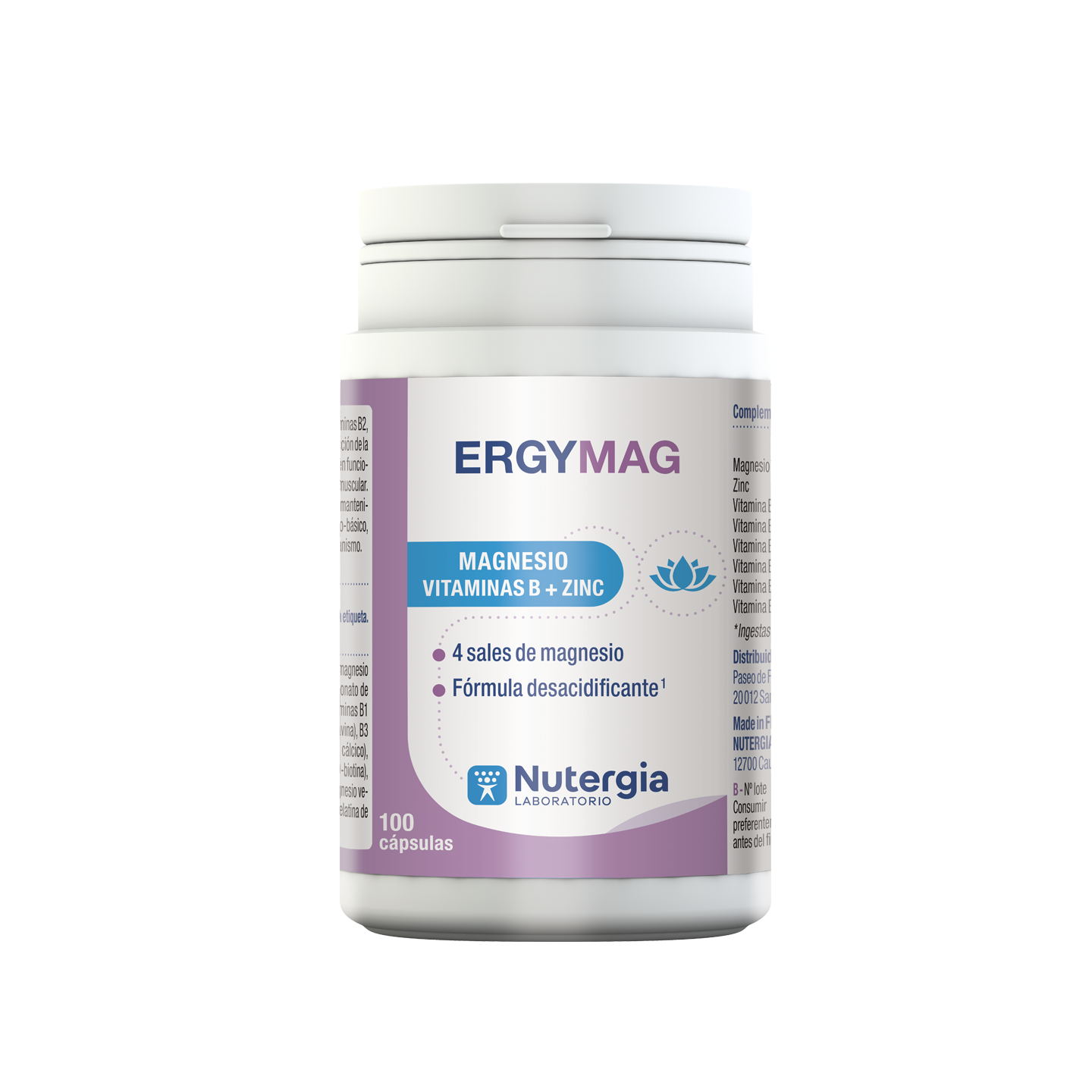 Ergy Mag 100 cápsulas - Vitaminas | STG Farma