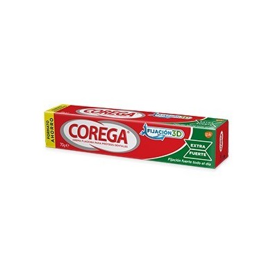 Corega crema fijadora extra fuerte formato ahorro