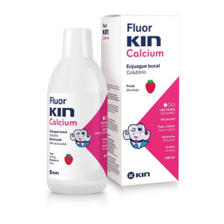 Fluor Kin Calcium fresa colutorio 500 ml - Dentífricos | STG Farma