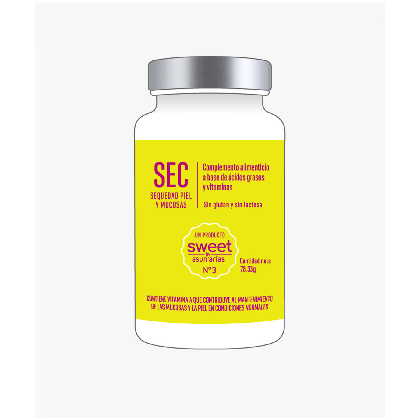 Sweet By Asun Arias N3 SEC Sequedad Piel y Mucosas 60 cápsulas - Piel | STG Farma