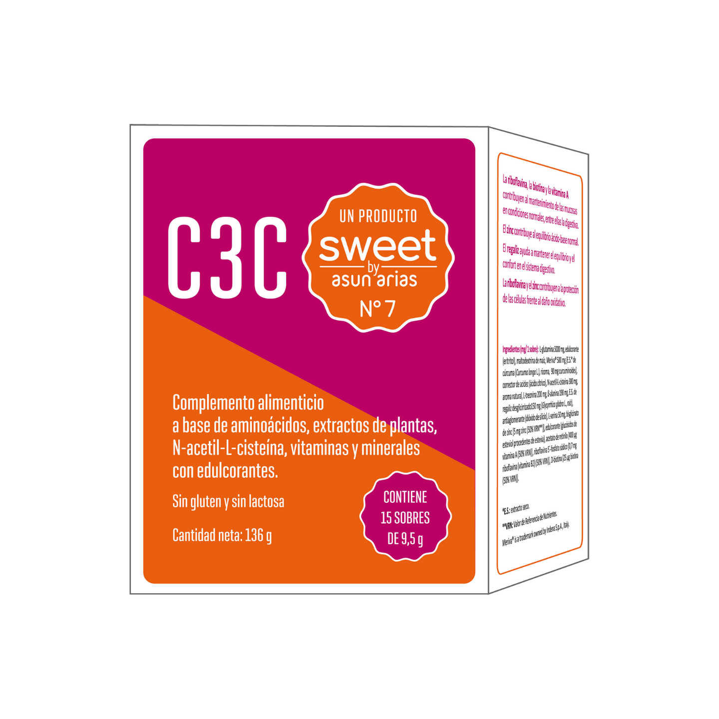 Sweet By Asun Arias N7 C3C Cicatrizante Intestinal 15 sobres