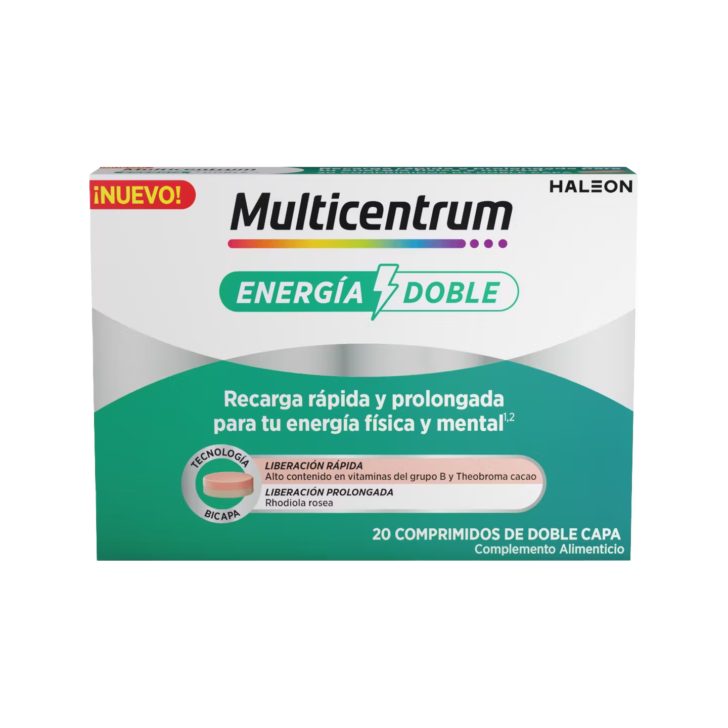 Multicentrum Energía Doble 20 comprimidos