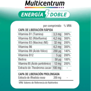 Multicentrum Energía Doble 20 comprimidos - Multivitamínicos | STG Farma