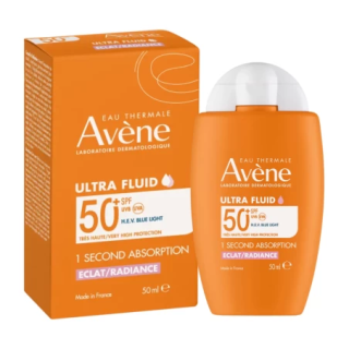 Avène Ultra Fluid Radiance SPF50+ 30 ml - Protector solar piel seca | STG Farma