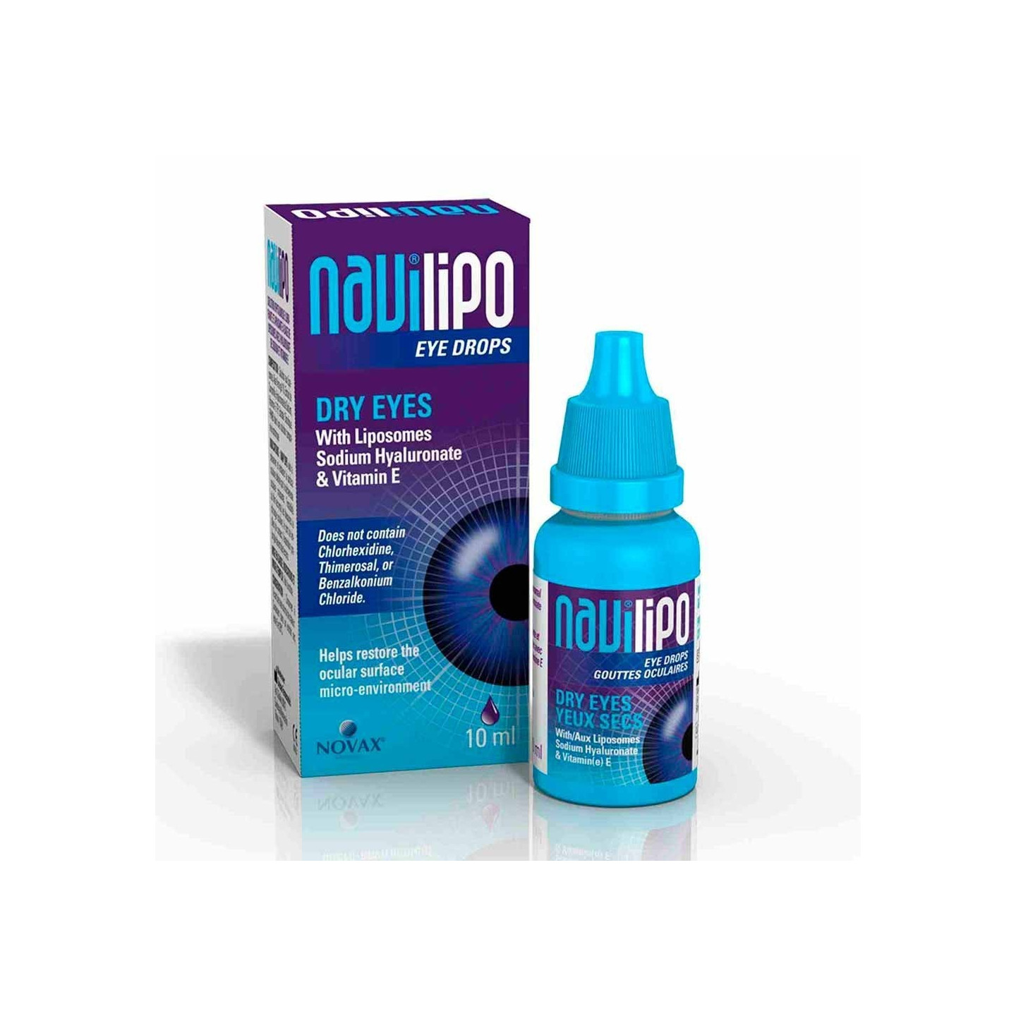 Navilipo Gotas Oftálmicas Ojos Secos 10 ml - Lágrimas artificiales | STG Farma