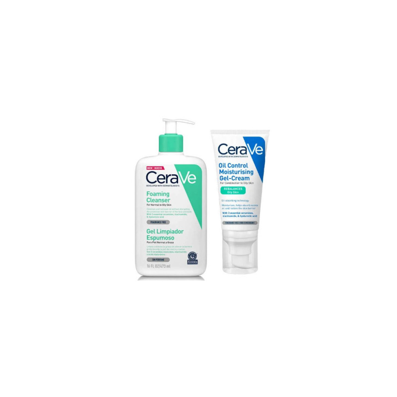 Pack CeraVe Limpiador Espumoso 473 ml + CeraVe Oil Control